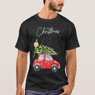 Family Christmas Vintage Truck Personalized Tシャツ
