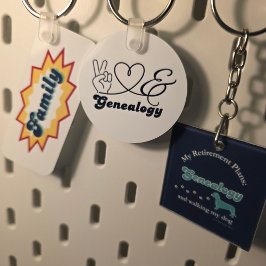 Family, comic book pop design キーホルダー