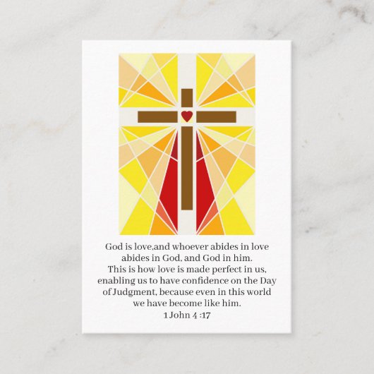 Family consecration prayer card 名刺 (正面)