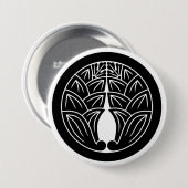 [Family Crests] 2 symmetrical Jpn gingers w/round 缶バッジ (正面&裏面)