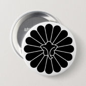 [Family Crests] back-side 16 petals chrysanthemum 缶バッジ (正面&裏面)