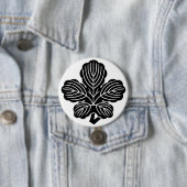 [Family Crests] Deformed Kaji leaf 缶バッジ (インサイチュ)
