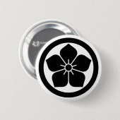 [Family Crests] Kikyo flower inside a circle 缶バッジ (正面&裏面)