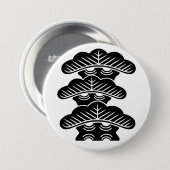 [Family Crests] Left-aligned 3tiered pine trees 缶バッジ (正面&裏面)