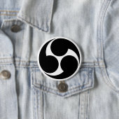 [Family Crests] Right-rotating Mitsu-domoe 缶バッジ (インサイチュ)