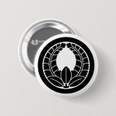 [Family Crests] Rising wisteria with circle 缶バッジ (正面&裏面)