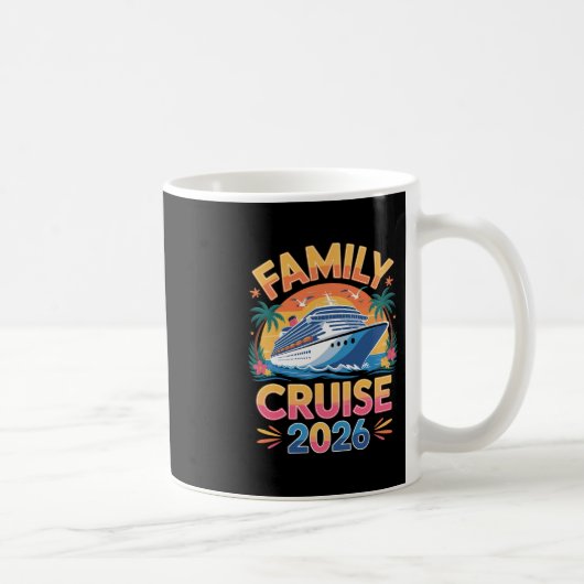 Family Cruise 2026 Funny Cruising 1 コーヒーマグカップ (右)