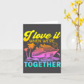 Family Cruise 2026 I Love It When We're Cruisin' T カード (黄色い花)