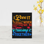 Family Cruise 2026 I Love It When We're Cruisin' T カード (黄色い花)