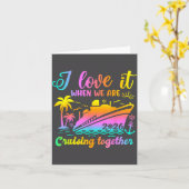 Family Cruise 2026 I Love It When We're Cruisin' T カード (黄色い花)