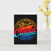 Family Cruise 2026 I Love It When We're Cruisin' T カード (黄色い花)