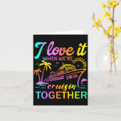 Family Cruise 2026 I Love It When We're Cruisin' T カード (黄色い花)