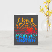 Family Cruise 2026 I Love It When We're Cruisin' T カード (黄色い花)