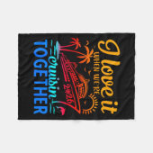 Family Cruise 2026 I Love It When We're Cruisin' T フリースブランケット (正面(横))