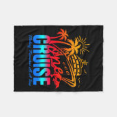 Family Cruise 2026 I Love It When We're Cruisin' T フリースブランケット (正面(横))