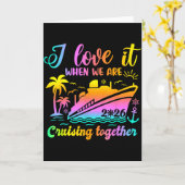 Family Cruise 2026 I Love It When Were Cruisin Tog カード (黄色い花)