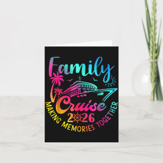 Family Cruise 2026 Summer Making Memories Together カード