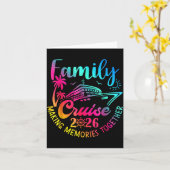 Family Cruise 2026 Summer Making Memories Together カード (黄色い花)