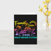 Family Cruise 2026 Summer Vacation Matching Family カード (黄色い花)