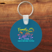 Family Cruise 2026 Summer Vacation Matching Family キーホルダー (正面)