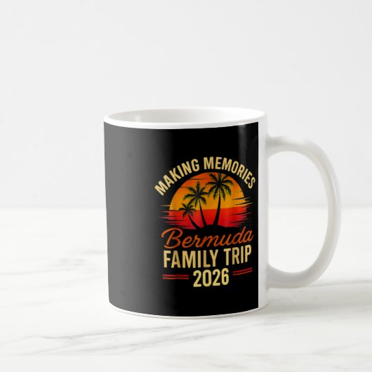 Family Cruise Bermuda 2026 Summer Matching Vacatio コーヒーマグカップ (右)