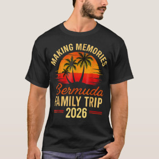 Family Cruise Bermuda 2026 Summer Matching Vacatio Tシャツ