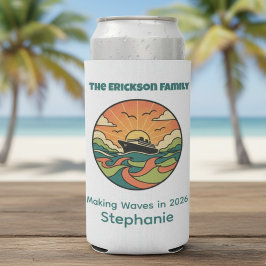 Family Cruise Can Cooler - Ocean Sunset スリム缶クーラー