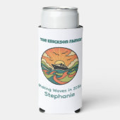 Family Cruise Can Cooler - Ocean Sunset スリム缶クーラー (Seltzer正面)