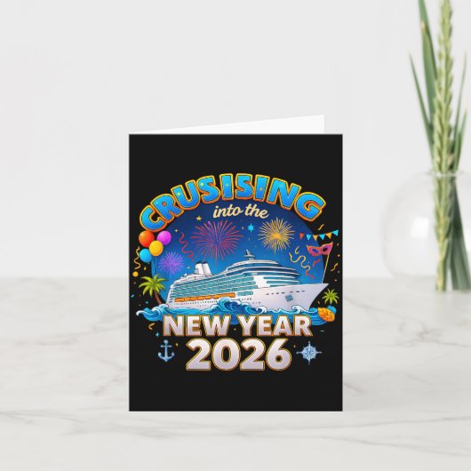 Family Cruise New Year 2026 Vacation  カード (正面)