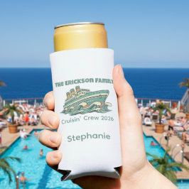 Family Cruise Retro Vacation スリム缶クーラー
