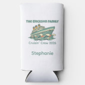 Family Cruise Retro Vacation スリム缶クーラー (正面)