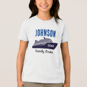 Family Cruise Ship Personalized Kids Boy Tshirt   トライブレンドＴシャツ (正面)