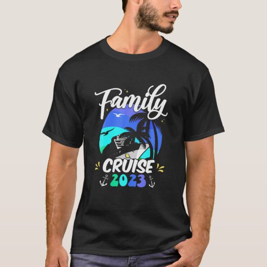 Family Cruise Squad 2023 Family Matching Group Squ Tシャツ (正面)