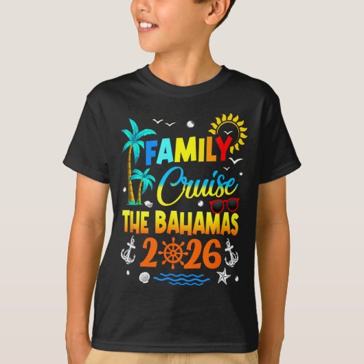 Family Cruise The Bahamas 2026 Summer Matching Vac Tシャツ (正面)