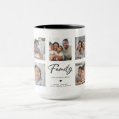 Family Custom 9 Picture Gallery Multi Photo マグカップ (中央)