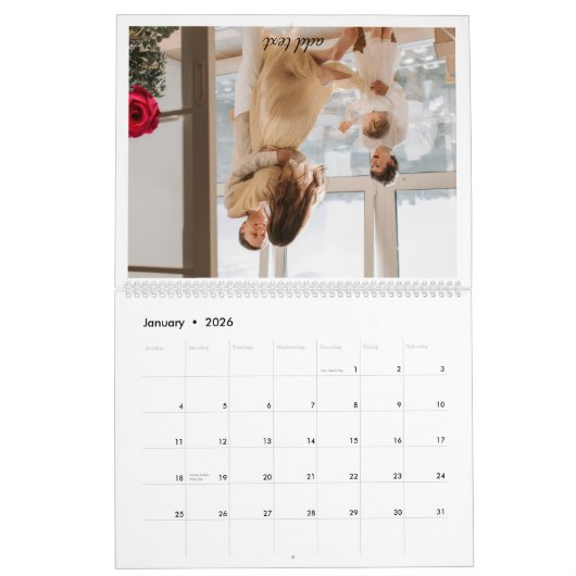 Family Custom Calendar カレンダー (1月 2026)