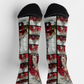 Family Custom Christmas Photo Collage Picture ソックス (上部)