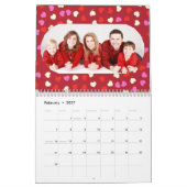 Family Custom Photo 2026 Calendar カレンダー (2月 2027)