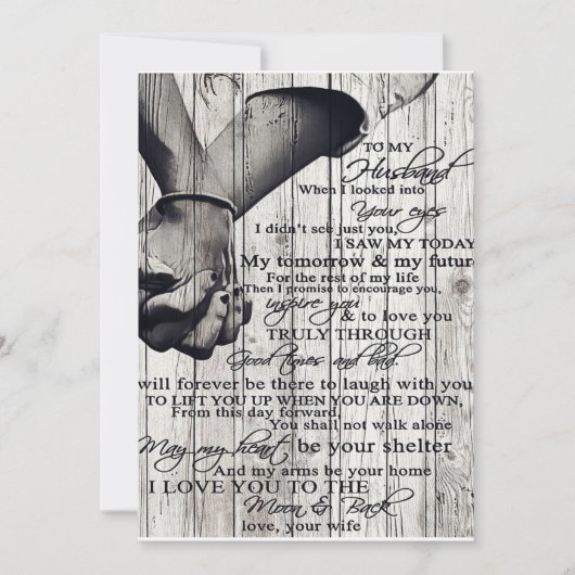 Family Decoration, To My Husband Letter シーズンカード (正面)