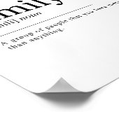 Family Definition Print ポスター (角)