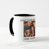 Family & Dog Photo Mug Personalized Gift マグカップ (正面左)