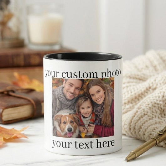 Family & Dog Photo Mug Personalized Gift マグカップ