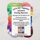 Family Family Reunion Invitation Card Shape (正面/裏面)
