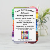 Family Family Reunion Invitation Card Shape (スタンド正面)