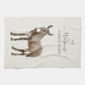 Family Farm Rustic Donkey Country Farm  キッチンタオル (横)
