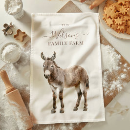 Family Farm Rustic Donkey Country Farm  キッチンタオル