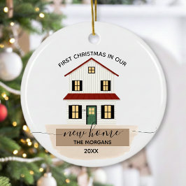 Family First Christmas Housewarming New Home  オーナメント