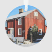 Family First Christmas Housewarming New Home  オーナメント (裏面)