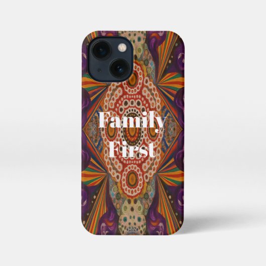 Family First Quote Phone Cover – Protective iPhone iPhoneケース (裏面)