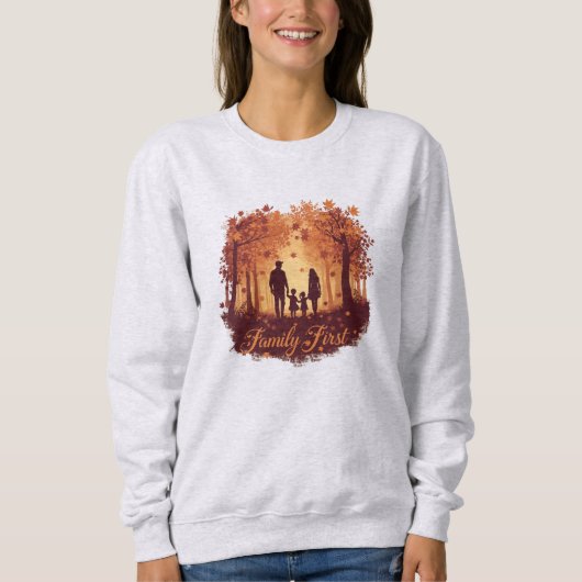 Family First – Thanksgiving Silhouette Sweatshirt スウェットシャツ (正面)